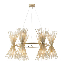 Bethel International DU165C38G - Gold Chandelier