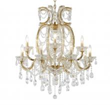 Bethel International LA4307C33BR - Satin Brass Chandelier