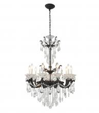 Bethel International LA50C28BLK - Satin Black Chandelier