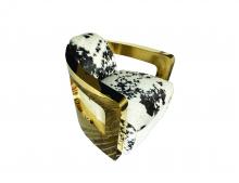 Bethel International YH113COWHIDE - Gold Living Room Furniture