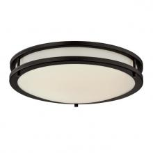 Westinghouse 6355100 - 16 in. 23W LED Flush Oil Rubbed Bronze Finish Acrylic Shade