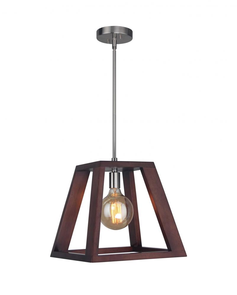 Woodbridge Lighting 17223CBR-WLK2WN Walden Wood Mid-pendant