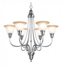 Woodbridge 10037-STN - Chrome Up Chandelier