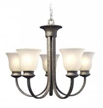 Woodbridge 12024-GST - Nickel Up Chandelier