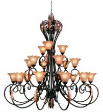 Woodbridge 12075-BOR - Bronze Up Chandelier