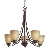 Woodbridge 12181-MAB - Bronze Up Chandelier