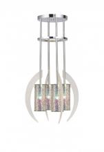 Woodbridge 12414STN-M10IRI - 4-Light Vintage Graphite Chandelier
