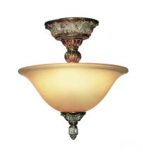 Woodbridge 38402-BRK - Bronze Bowl Semi-Flush Mount