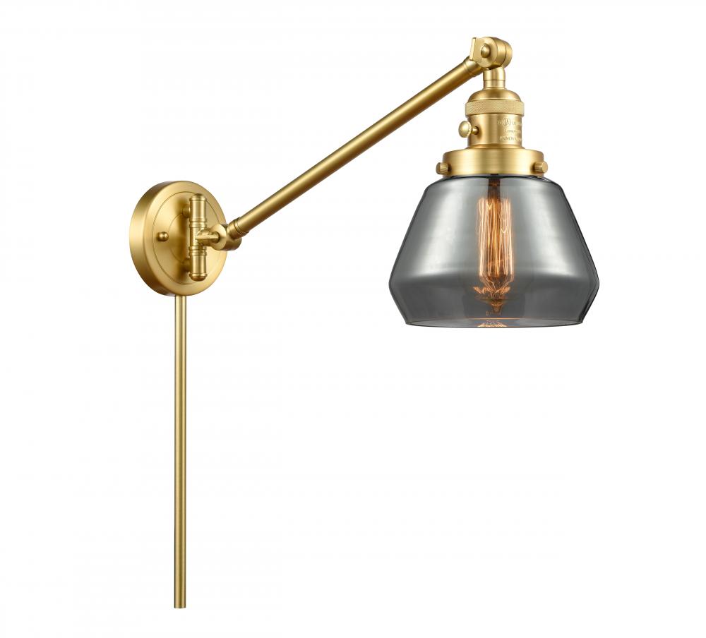Fulton - 1 Light - 8 inch - Satin Gold -Adjustable Swing Arm