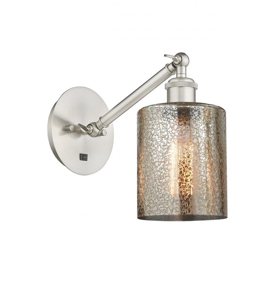Cobbleskill - 1 Light - 5 inch - Brushed Satin Nickel - Adjustable Sconce