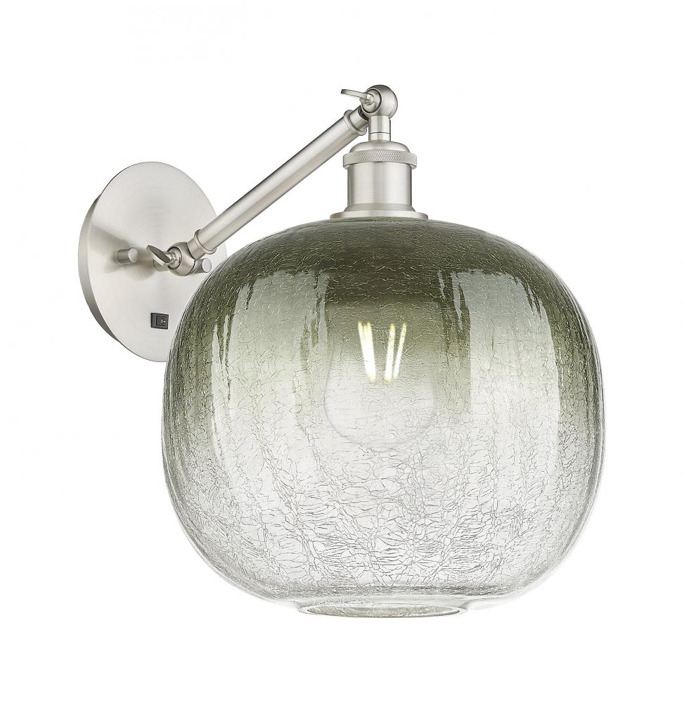 Brookhaven Sphere - 1 Light - 11 inch - Brushed Satin Nickel - Sconce