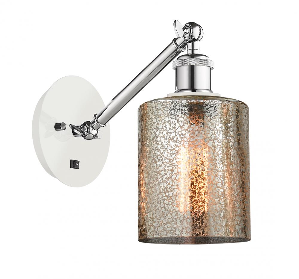 Cobbleskill - 1 Light - 5 inch - White Polished Chrome - Adjustable Sconce