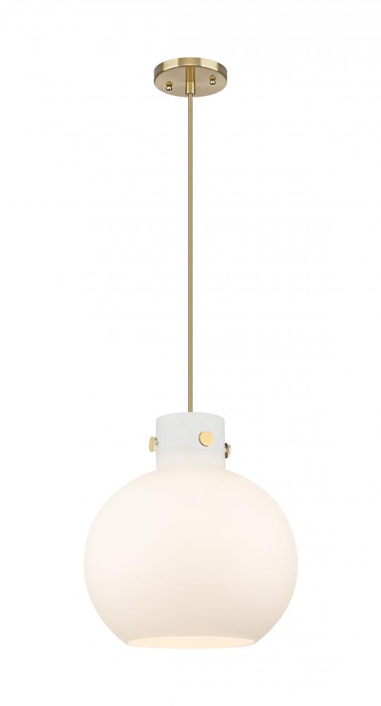 Newton Sphere - 1 Light - 12 inch - Champagne Bronze - Cord hung - Mini Pendant