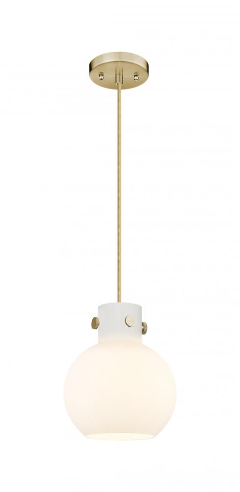Newton Sphere - 1 Light - 8 inch - Chanpagne Bronze - Cord hung - Mini Pendant
