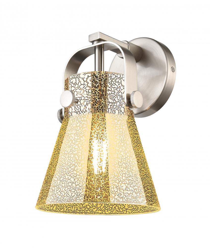 Pilaster II Cone - 1 Light - 7 inch - Satin Nickel - Sconce