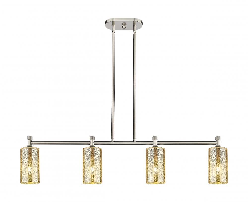 Crown Point - 4 Light - 44 inch - Satin Nickel - Island Light