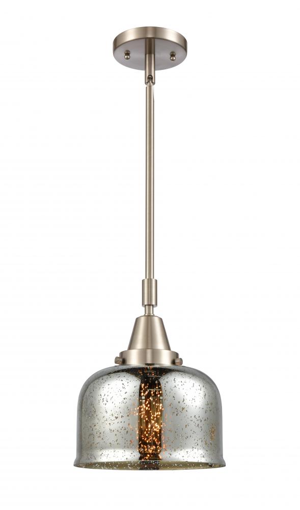 Bell - 1 Light - 8 inch - Brushed Satin Nickel - Mini Pendant