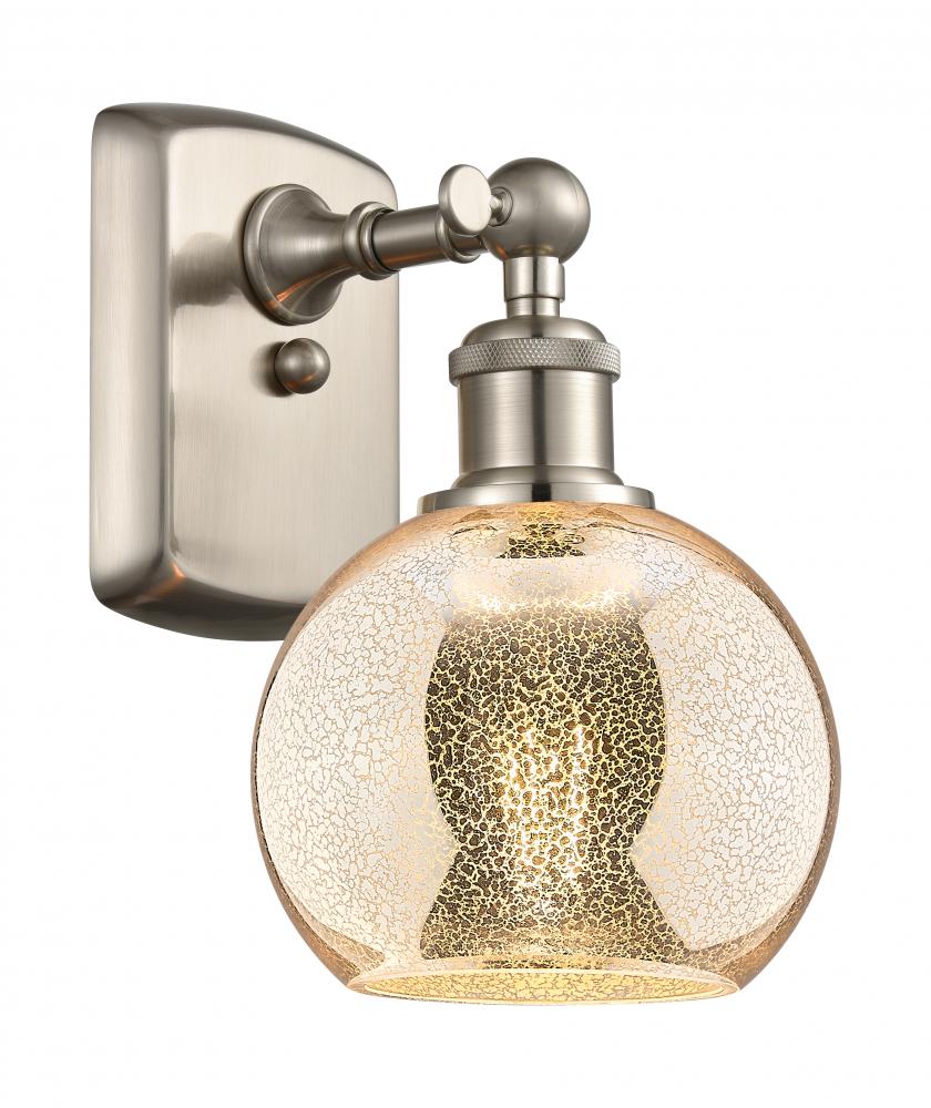 Athens - 1 Light - 6 inch - Brushed Satin Nickel - Sconce