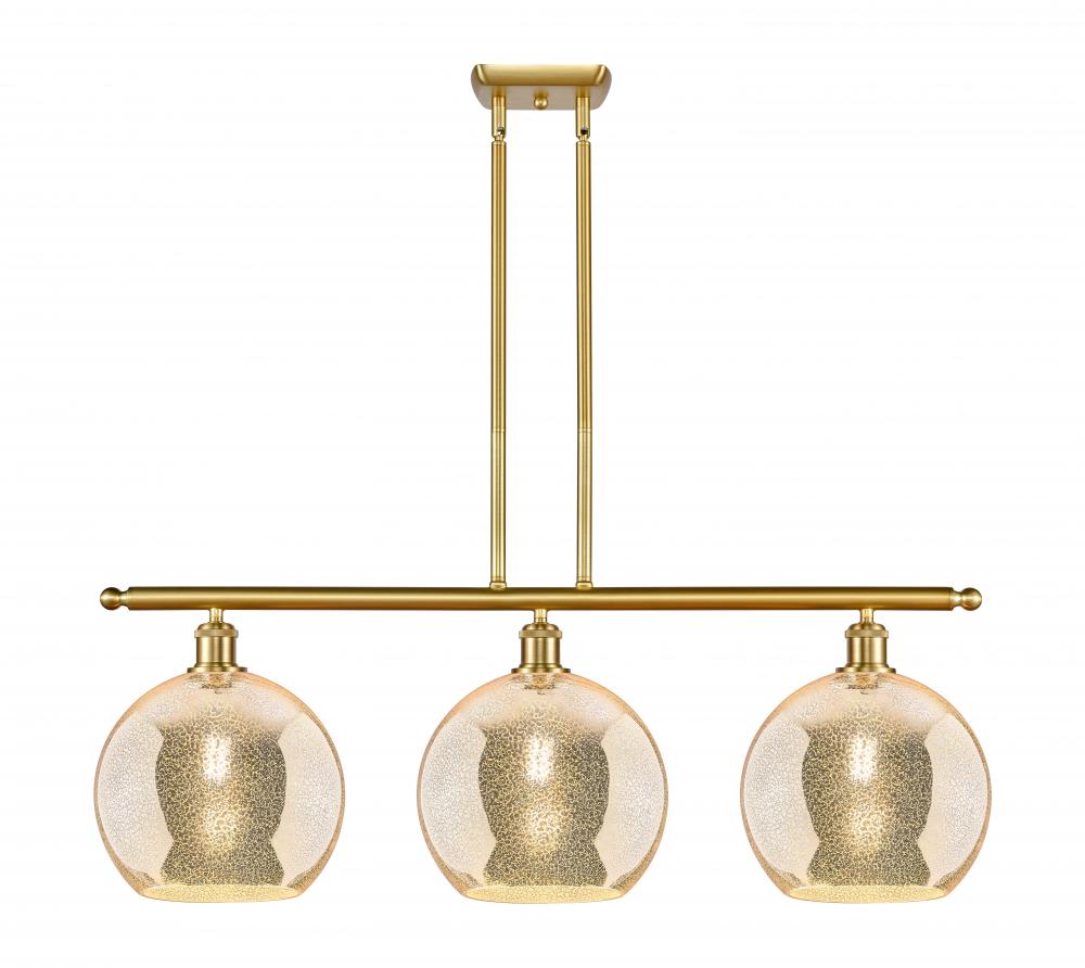Athens - 3 Light - 37 inch - Satin Gold - Stem Hung - Island Light
