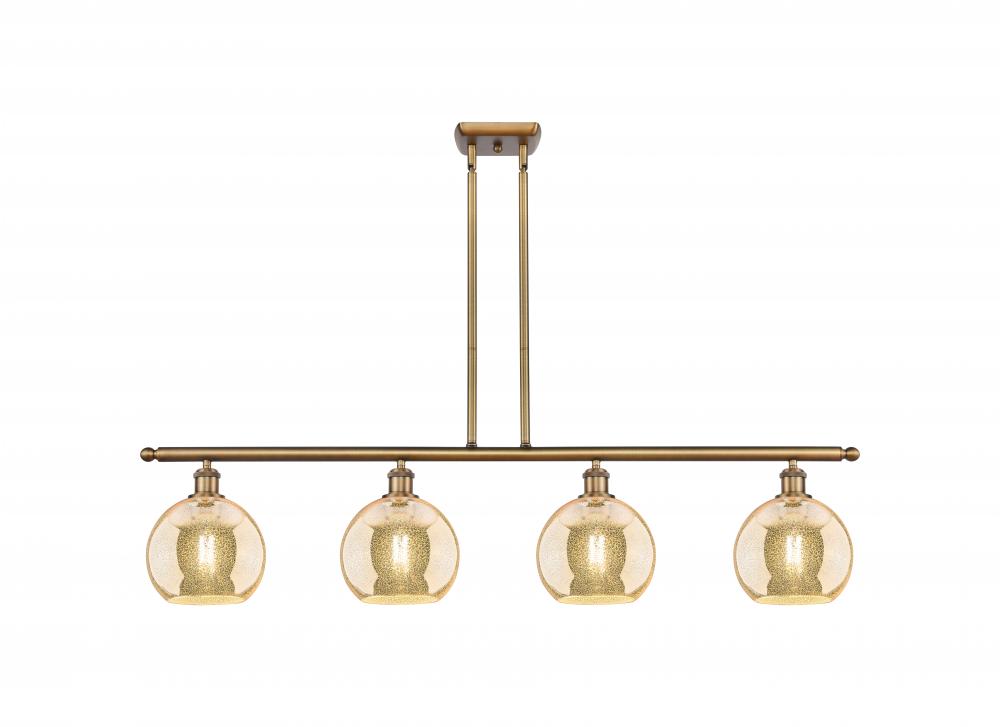 Athens - 4 Light - 48 inch - Brushed Brass - Cord hung - Island Light