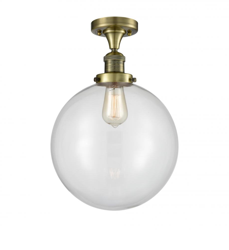 Beacon - 1 Light - 12 inch - Oil Rubbed Bronze - Semi-Flush Mount