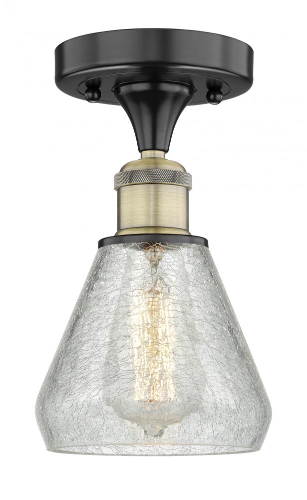 Conesus - 1 Light - 6 inch - Black Antique Brass - Flush Mount