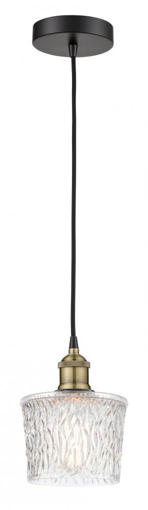 Niagara - 1 Light - 7 inch - Black Antique Brass - Cord hung - Mini Pendant