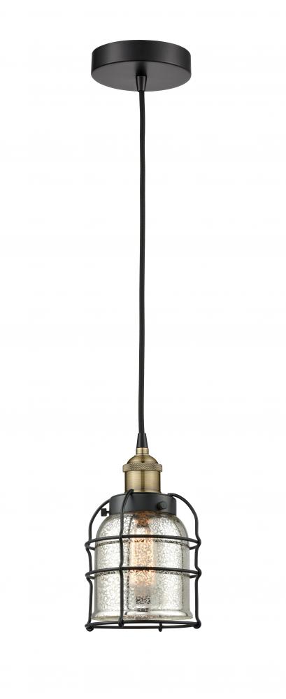 Bell Cage - 1 Light - 6 inch - Black Antique Brass - Multi Pendant