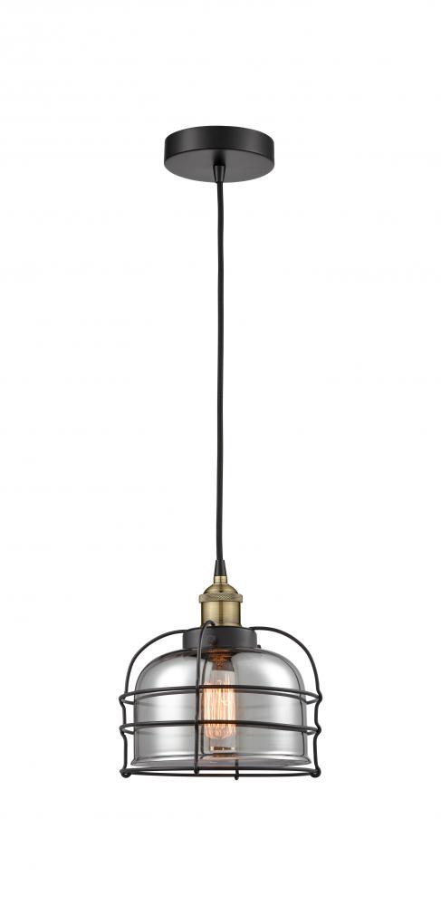 Bell Cage - 1 Light - 9 inch - Brushed Brass - Multi Pendant