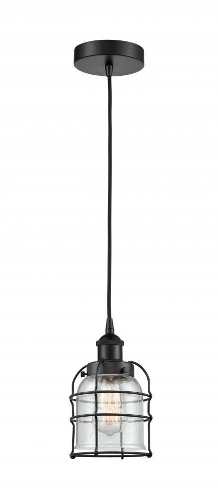 Bell Cage - 1 Light - 6 inch - Matte Black - Multi Pendant