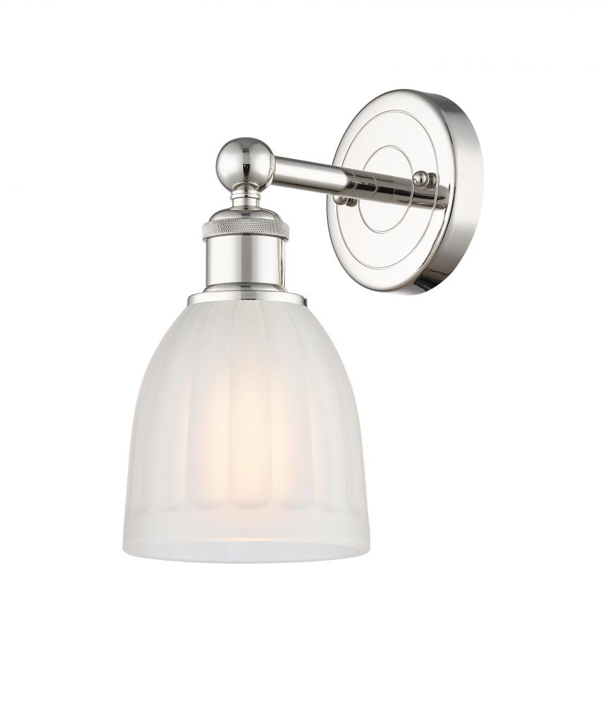 Brookfield - 1 Light - 6 inch - Polished Nickel - Sconce
