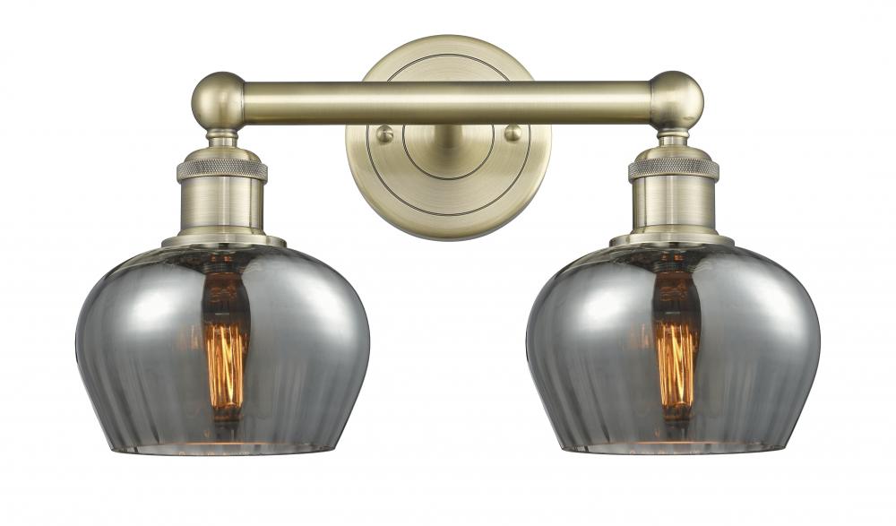 Fenton - 2 Light - 16 inch - Antique Brass - Bath Vanity Light