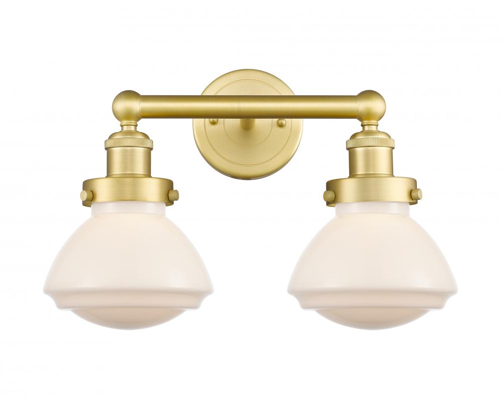 Olean - 2 Light - 16 inch - Satin Gold - Bath Vanity Light