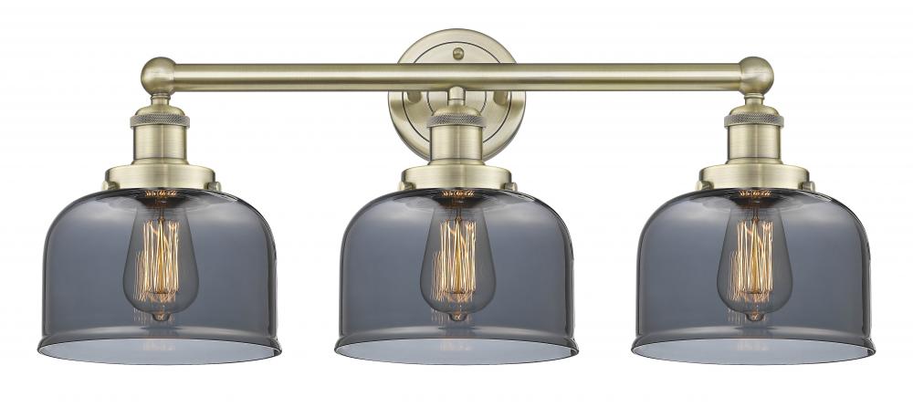 Bell - 3 Light - 26 inch - Antique Brass - Bath Vanity Light