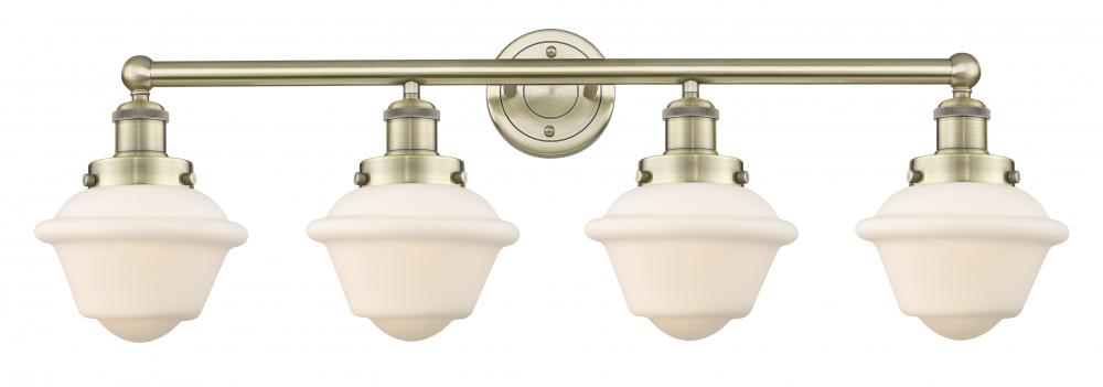 Oxford - 4 Light - 34 inch - Antique Brass - Bath Vanity Light