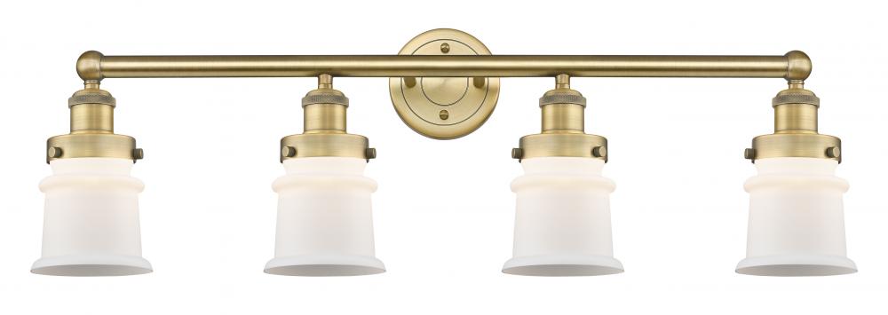 Canton - 4 Light - 32 inch - Brushed Brass - Bath Vanity Light
