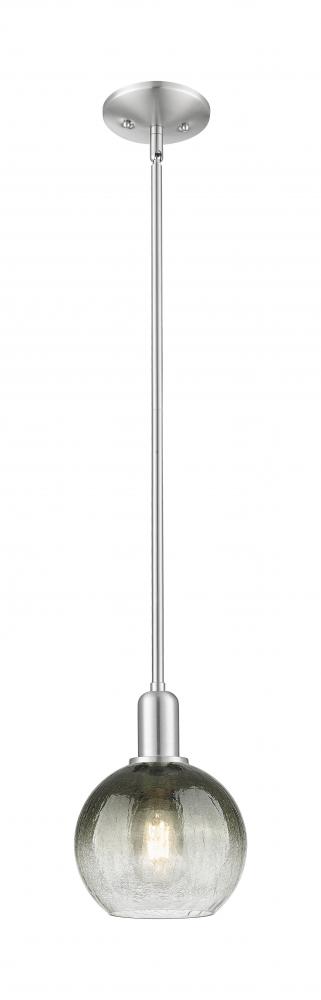 Brookhaven Globe - 1 Light - 6 inch - Brushed Satin Nickel - Mini Pendant