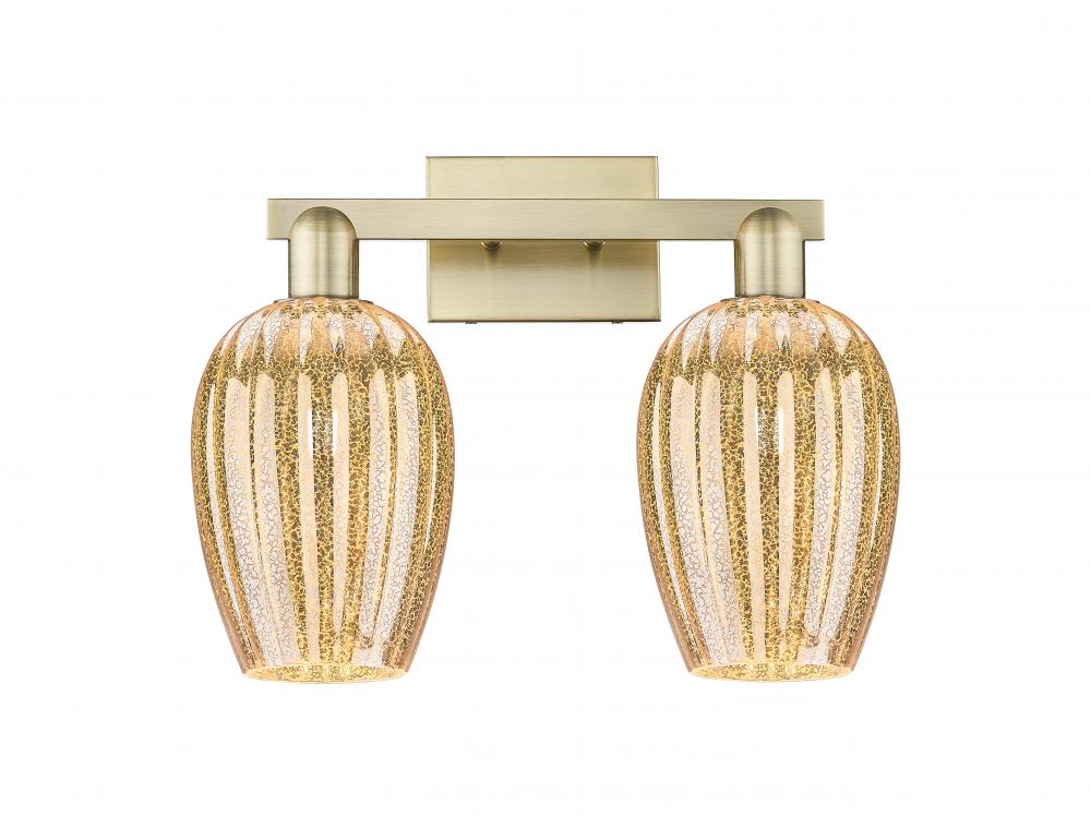Preston - 2 Light - 16 inch - Oil Rubbed Bronze - Bath Vanity Light