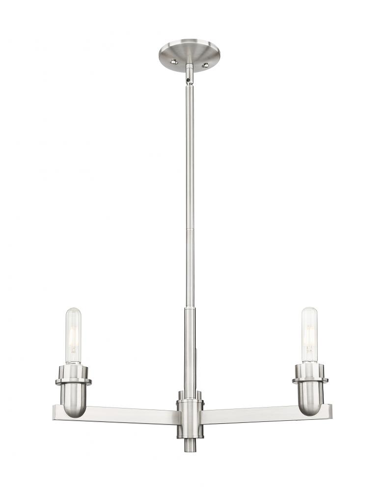 Arcadia - 3 Light - 22 inch - Brushed Satin Nickel - Pendant