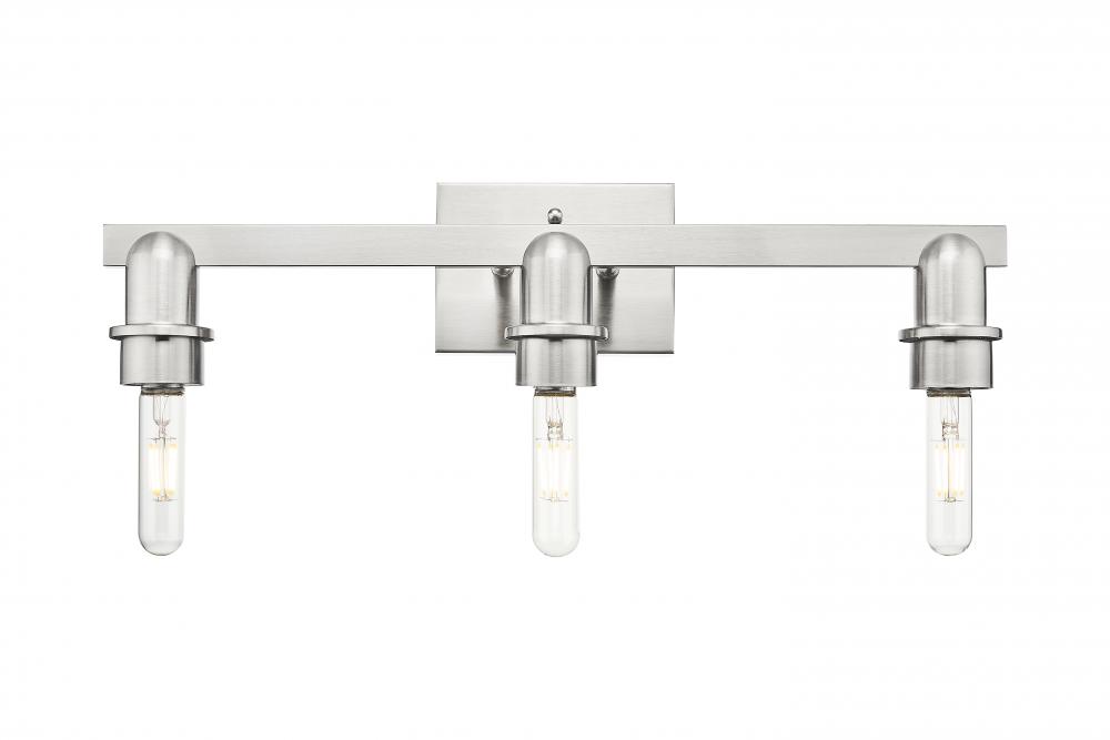 Arcadia - 3 Light - 19 inch - Brushed Satin Nickel - Bath Vanity Light