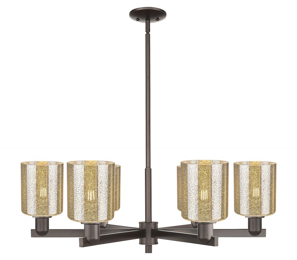 Cobbleskill - 6 Light - 35 inch - Oil Rubbed Bronze - Stem hung - Chandelier