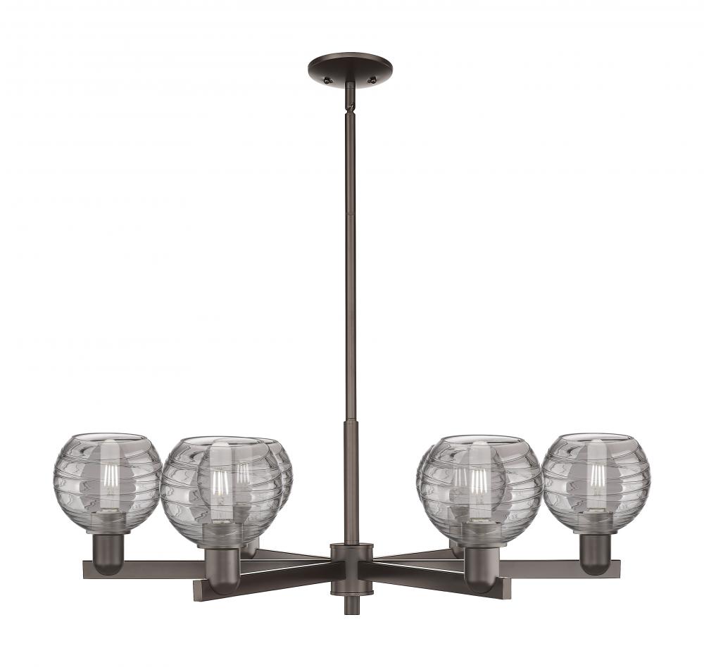 Athens Deco Swirl - 6 Light - 24 inch - Oil Rubbed Bronze - Chandelier