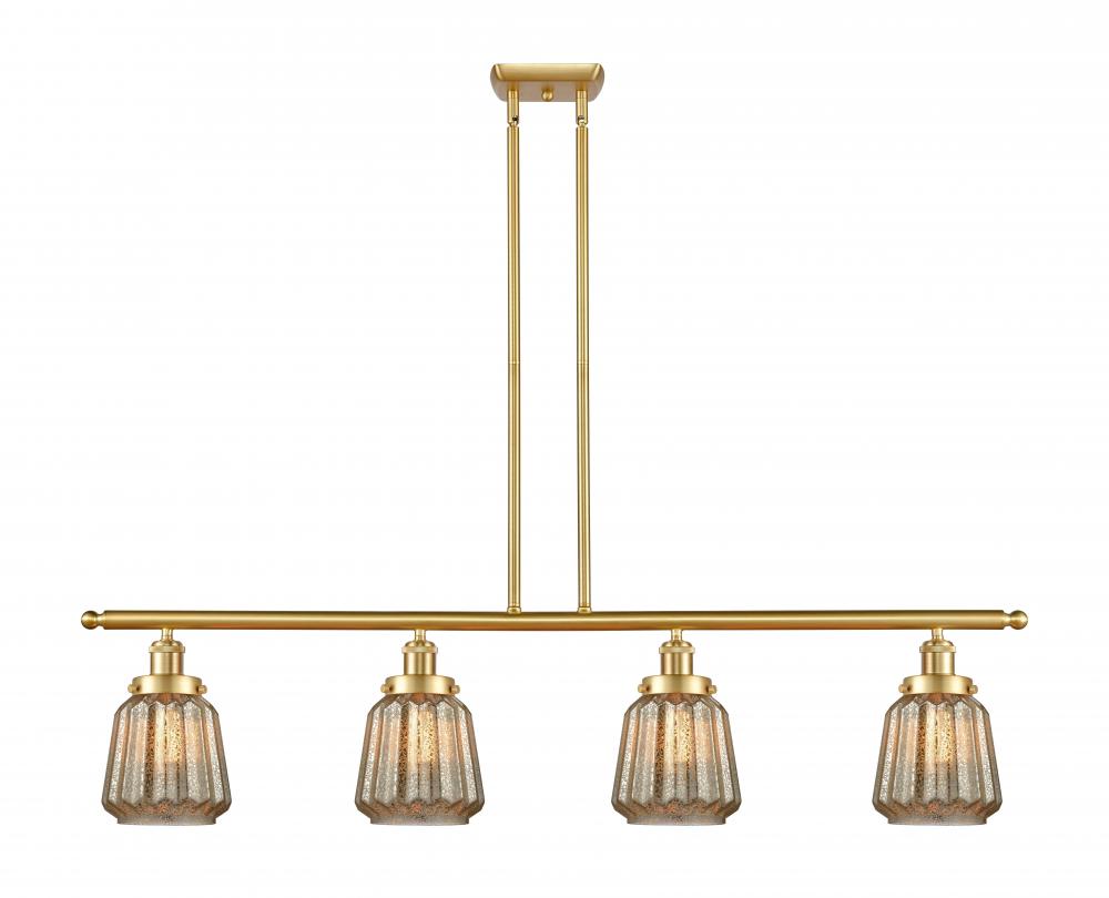 Chatham - 4 Light - 48 inch - Satin Gold - Stem Hung - Island Light