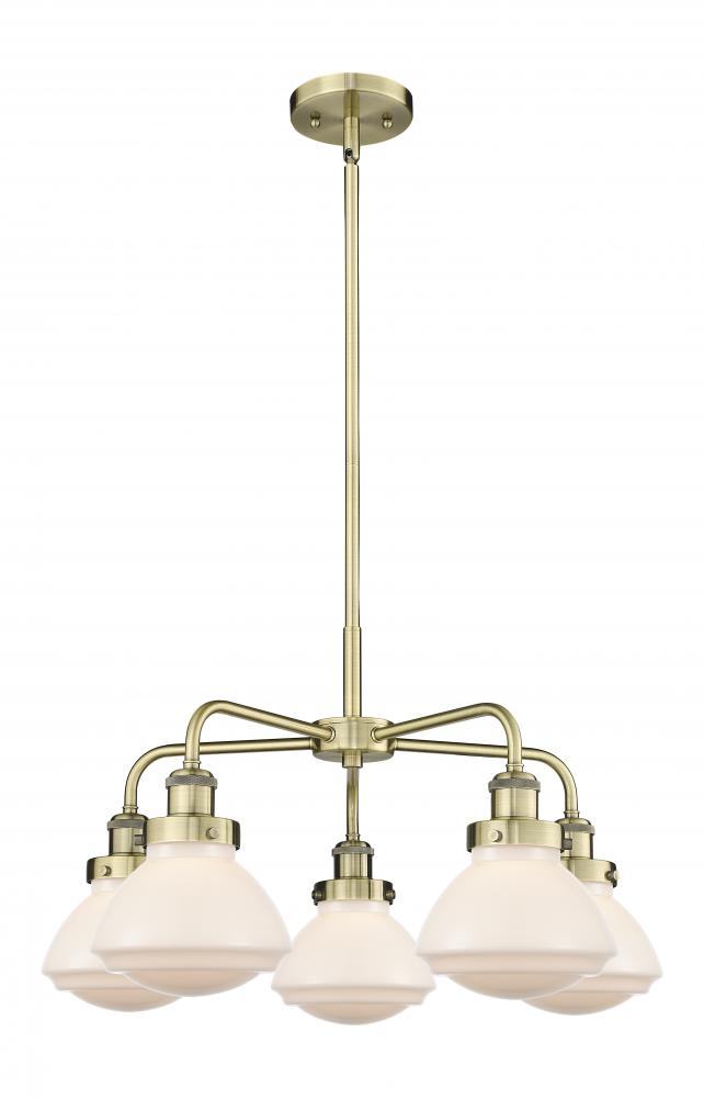 Olean - 5 Light - 25 inch - Antique Brass - Chandelier
