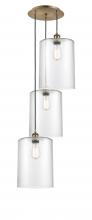 Innovations Lighting 113B-3P-AB-G112-L - Cobbleskill - 3 Light - 16 inch - Antique Brass - Cord Hung - Multi Pendant