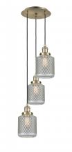 Innovations Lighting 113F-3P-AB-G262 - Stanton - 3 Light - 13 inch - Antique Brass - Cord hung - Multi Pendant
