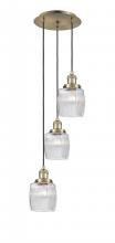 Innovations Lighting 113F-3P-AB-G302 - Colton - 3 Light - 12 inch - Antique Brass - Cord hung - Multi Pendant