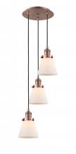 Innovations Lighting 113F-3P-AC-G61 - Cone - 3 Light - 13 inch - Antique Copper - Cord hung - Multi Pendant