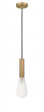 Innovations Lighting 198-1P-BB-BB95LED - Edison - 1 Light - 4 inch - Brushed Brass - Cord hung - Mini Pendant
