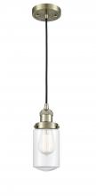 Innovations Lighting 201C-AB-G312 - Dover - 1 Light - 5 inch - Antique Brass - Cord hung - Mini Pendant